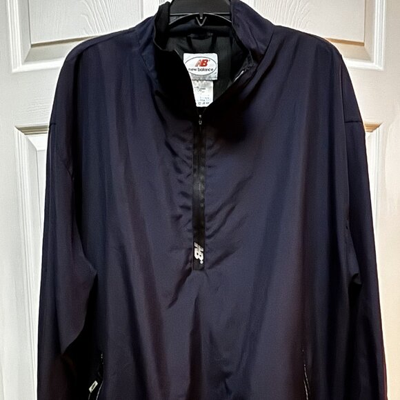 New Balance Men’s XXL Vented Half-Zip Pullover Jacket – Navy – Lightweight - Picture 1 of 5